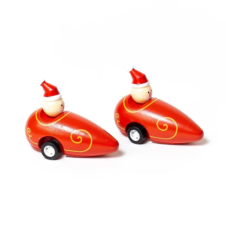 Pull Back Santa Sleigh Car Bonjour Fete Party Supplies Stocking Stuffers and Holiday Toys