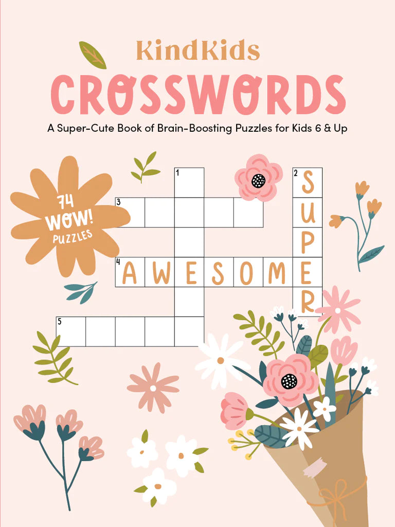 KINDKIDS CROSSWORDS Schiffer Publishing Books For Kids Bonjour Fete - Party Supplies