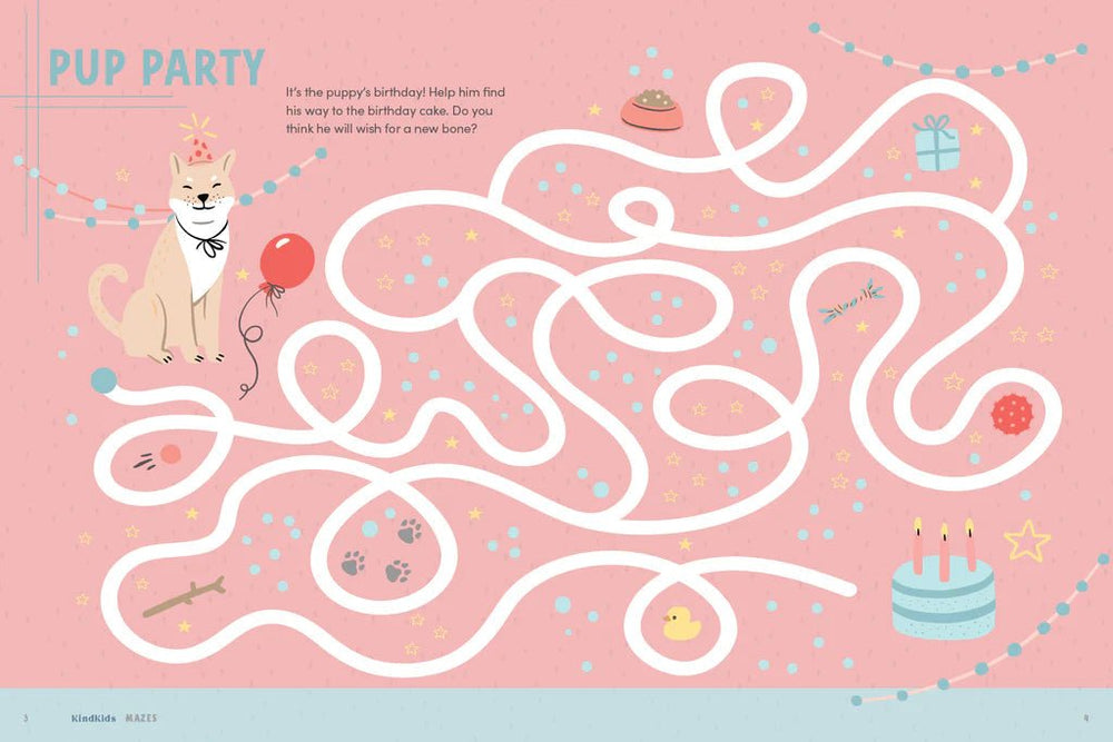 KINDKIDS FUN MAZES Schiffer Publishing Books For Kids Bonjour Fete - Party Supplies