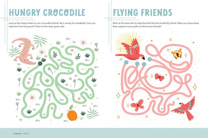 KINDKIDS FUN MAZES Schiffer Publishing Books For Kids Bonjour Fete - Party Supplies