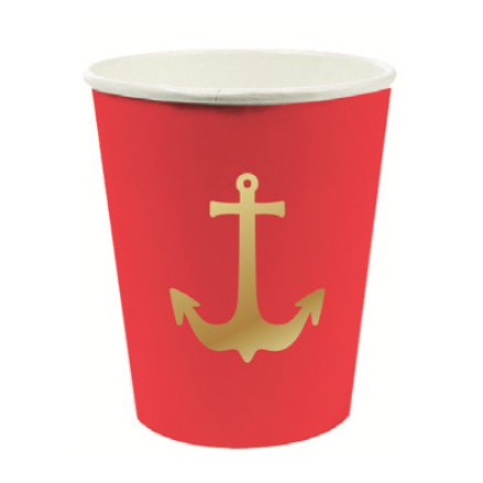 ANCHOR PAPER CUPS Slant Cup Bonjour Fete - Party Supplies
