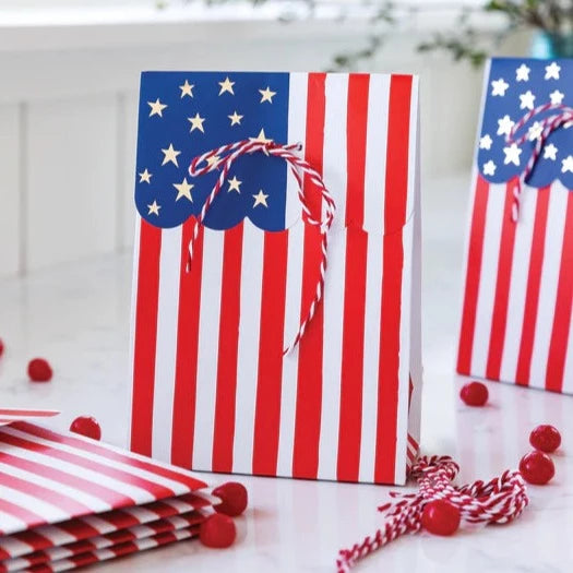 AMERICAN FLAG TREAT BAGS My Mind’s Eye 0 Faire Bonjour Fete - Party Supplies