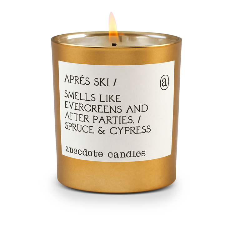 APRES SKI GOLD TUMBLER CANDLE (LIMITED EDITION) Anecdote Candles Bonjour Fete - Party Supplies
