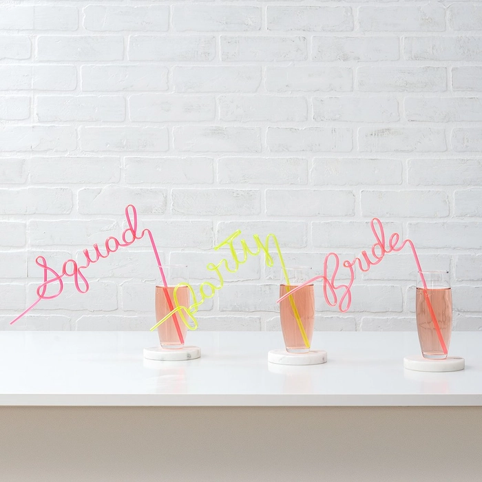 BACHELORETTE PARTY SILLY STRAW - SQUAD Weddingstar Inc. STRAWS Bonjour Fete - Party Supplies