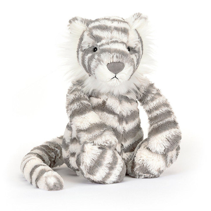 BASHFUL SNOW TIGER BY JELLYCAT Jellycat Dolls & Stuffed Animals Bonjour Fete - Party Supplies
