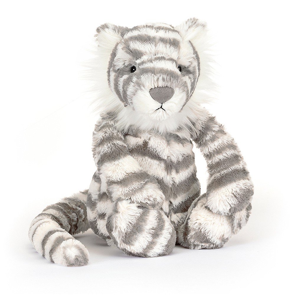 BASHFUL SNOW TIGER BY JELLYCAT Jellycat Dolls & Stuffed Animals Bonjour Fete - Party Supplies