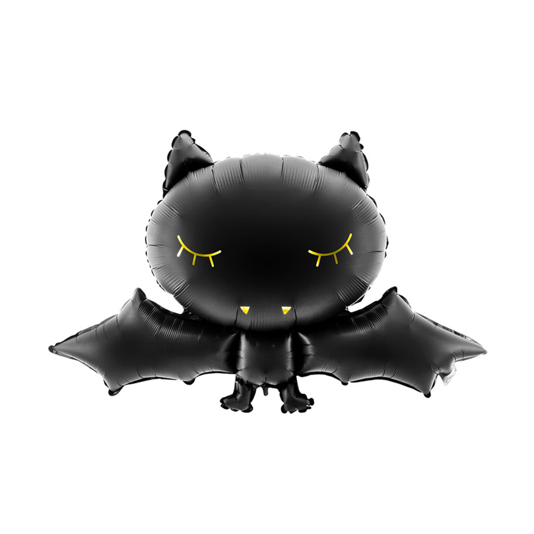 BLACK BAT BALLOON Party Deco Halloween Balloons Bonjour Fete - Party Supplies