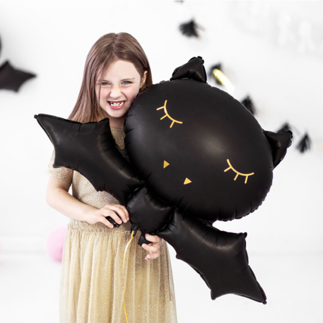 BLACK BAT BALLOON Party Deco Halloween Balloons Bonjour Fete - Party Supplies Halloween Balloons