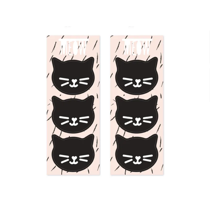 BLACK CAT PINK TREAT BAGS Party Deco Halloween Party Supplies Bonjour Fete - Party Supplies