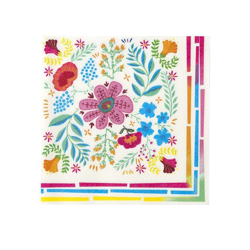 BOHO FLORAL NAPKINS Talking Tables Napkins Bonjour Fete - Party Supplies