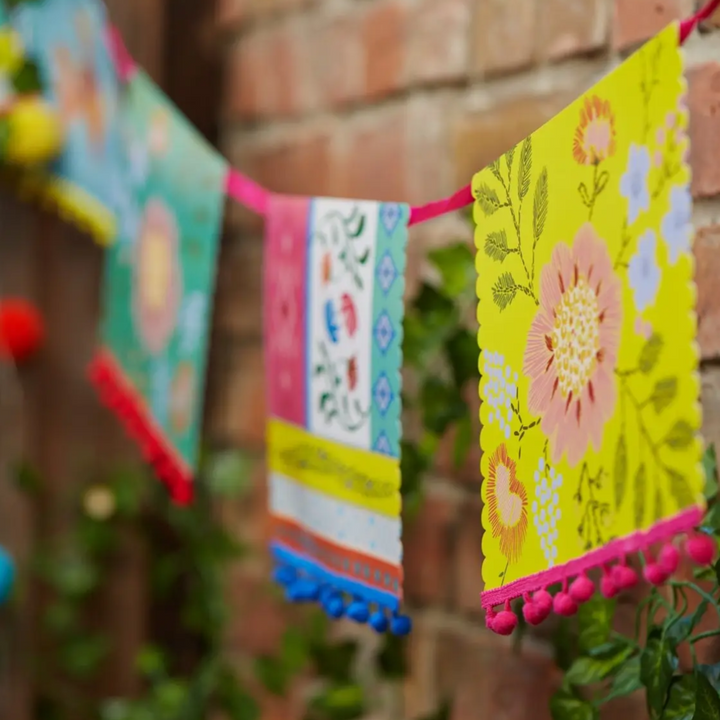 BOHO POM POM GARLAND Talking Tables Garlands & Banners Bonjour Fete - Party Supplies