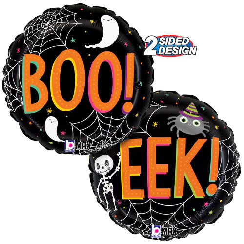 BOO EEK! BALLOON Anagram Halloween Balloons Bonjour Fete - Party Supplies