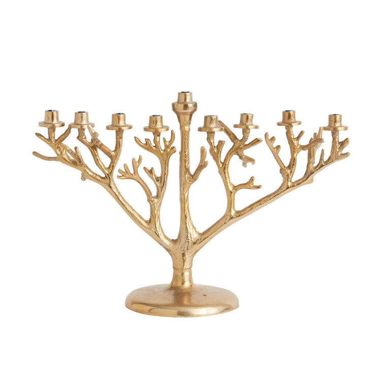 GOLDEN BRANCH MENORAH Accent Decor Hanukkah Bonjour Fete - Party Supplies