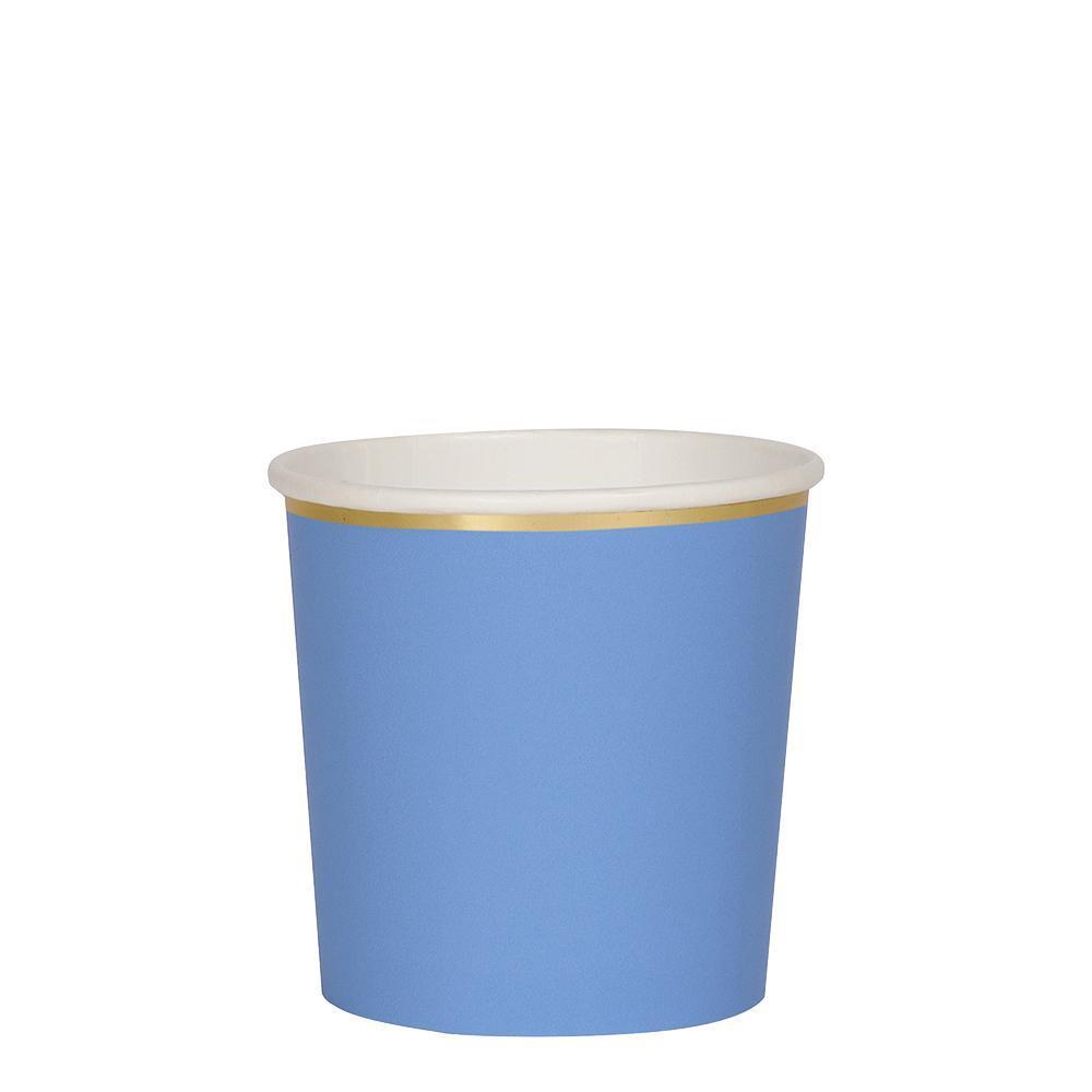 BRIGHT BLUE CUPS Meri Meri Cups TUMBLER - 9 OZ Bonjour Fete - Party Supplies