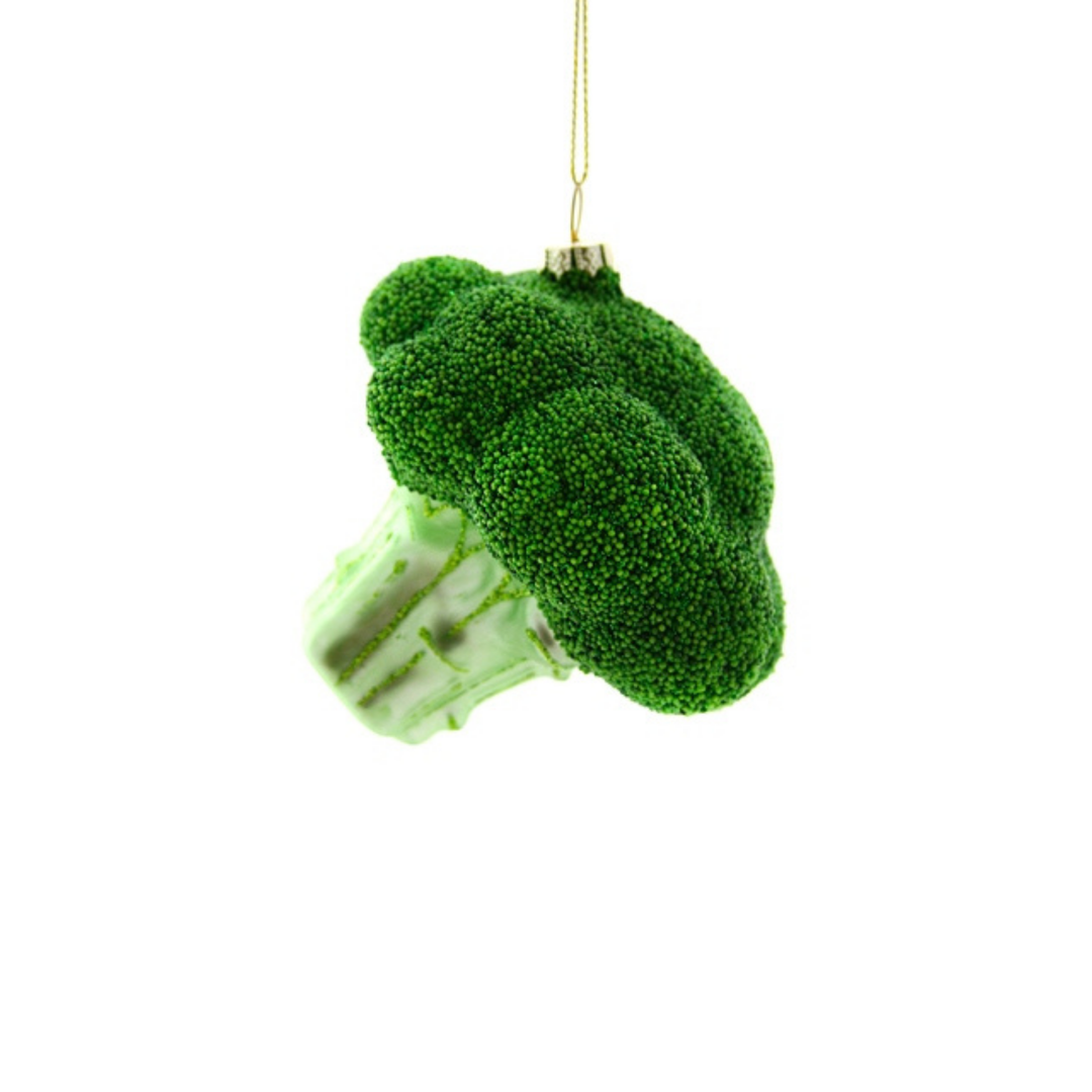 BROCCOLI ORNAMENT Cody Foster Co. Christmas Ornament Bonjour Fete - Party Supplies