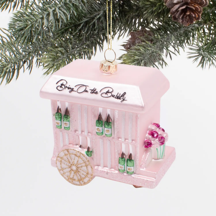 BUBBLY CART ORNAMENT 8 Oak Lane Christmas Ornament Bonjour Fete - Party Supplies