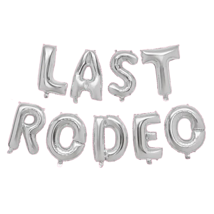 Bachelorette Party Last Rodeo Balloons, Bridal Shower Decor xo, Fetti 0 Faire default Bonjour Fete - Party Supplies