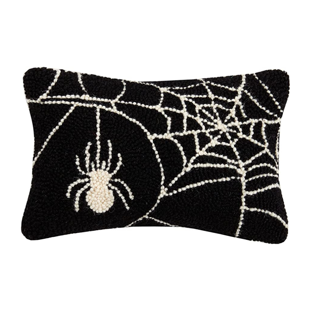 SPIDER WEB HOOK PILLOW Peking Handicraft Halloween Home Decor Bonjour Fete - Party Supplies