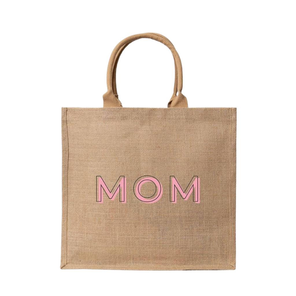 LARGE MOM REUSABLE SHOPPING TOTE The Little Market Gift Bag Bonjour Fete - Party Supplies