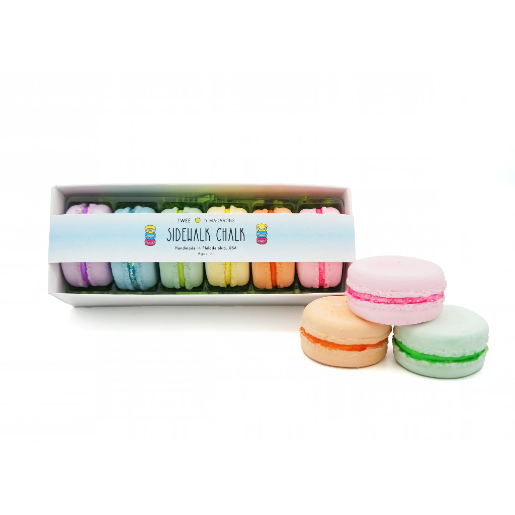 TWEE Petit Macaron Handmade Sidewalk Chalk Set TWEE 0 Faire Bonjour Fete - Party Supplies