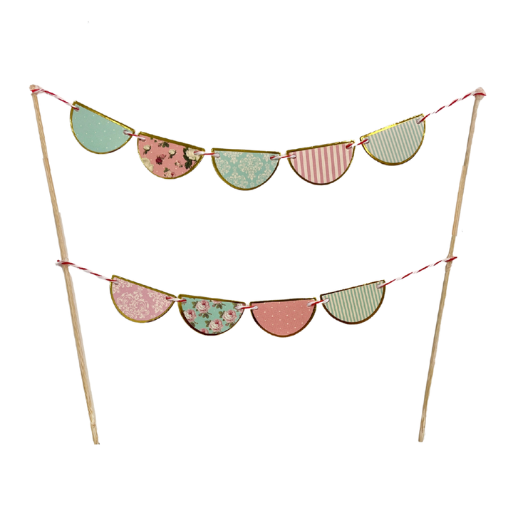 PATISSERIE CAKE BANNER Josi James PLATES Bonjour Fete - Party Supplies