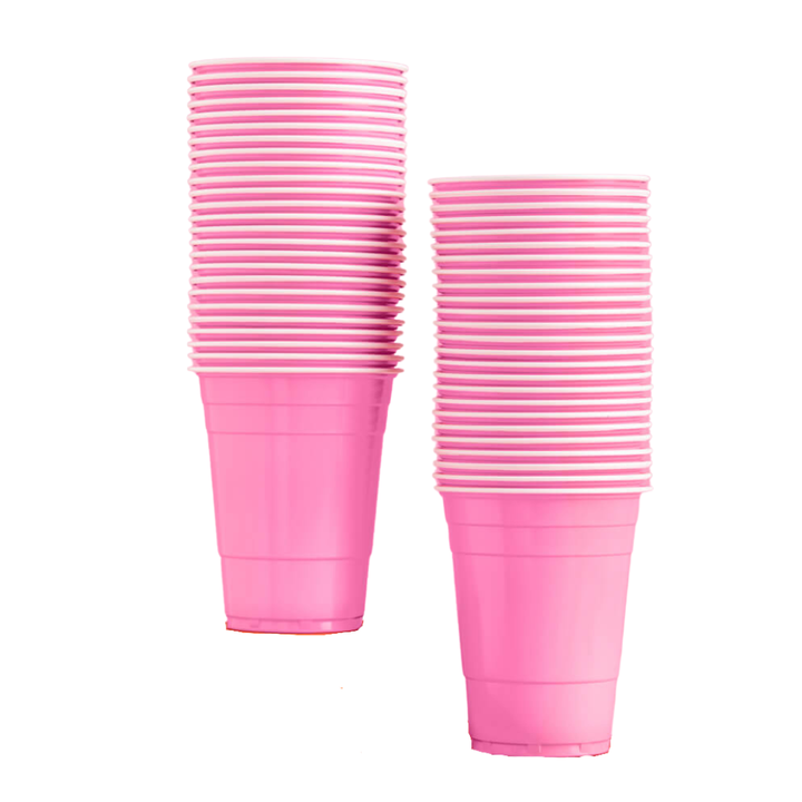 Matte Pink Cups Bonjour Fete Party Supplies Bachelorette