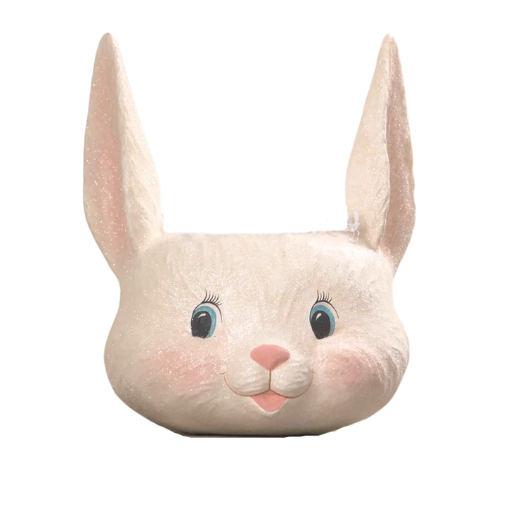 SWEET BUNNY HEAD BUCKET Bethany Lowe Designs Easter Home Bonjour Fete - Party Supplies