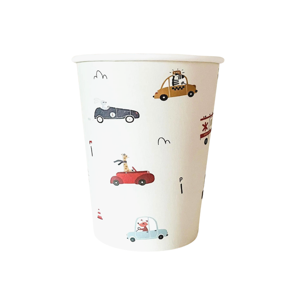 Car Cups Josi James 0 Faire Bonjour Fete - Party Supplies