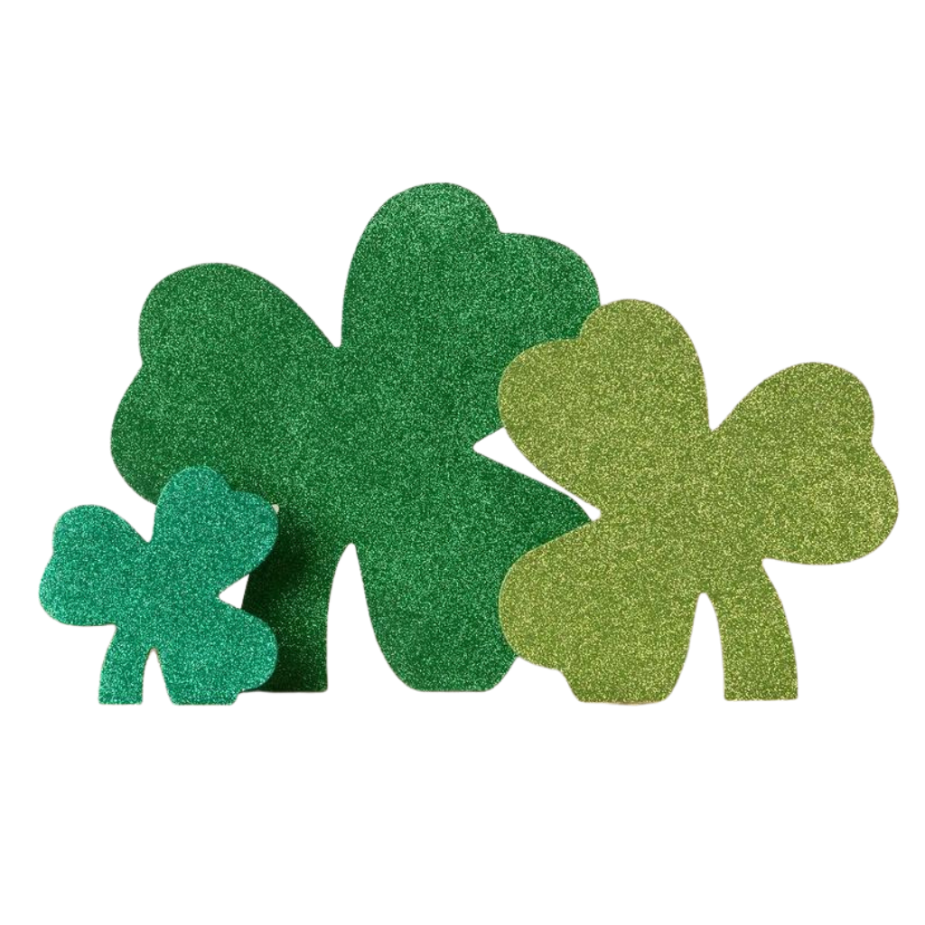 ST. PATRICK'S DAY STANDING SHAMROCKS Bethany Lowe Designs St. Patrick's Day Bonjour Fete - Party Supplies