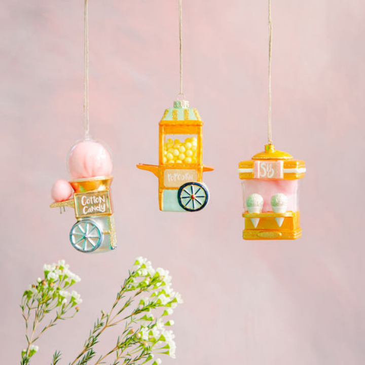 CARNIVAL FUN GLASS ORNAMENT BY GLITTERVILLE Glitterville Christmas Ornament Bonjour Fete - Party Supplies