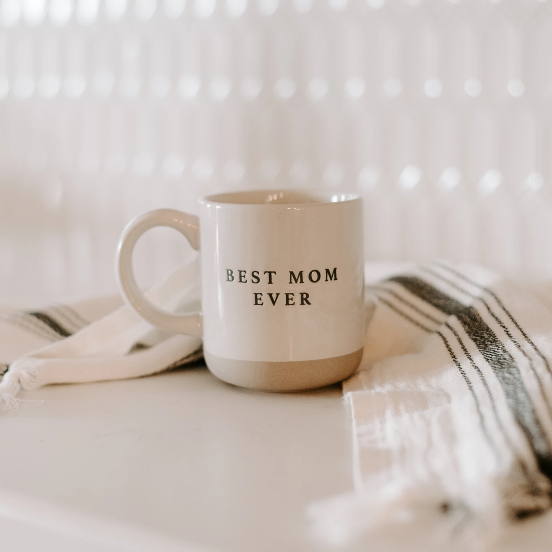 BEST MOM EVER COFFEE MUG Sweet Water Decor Bonjour Fete - Party Supplies
