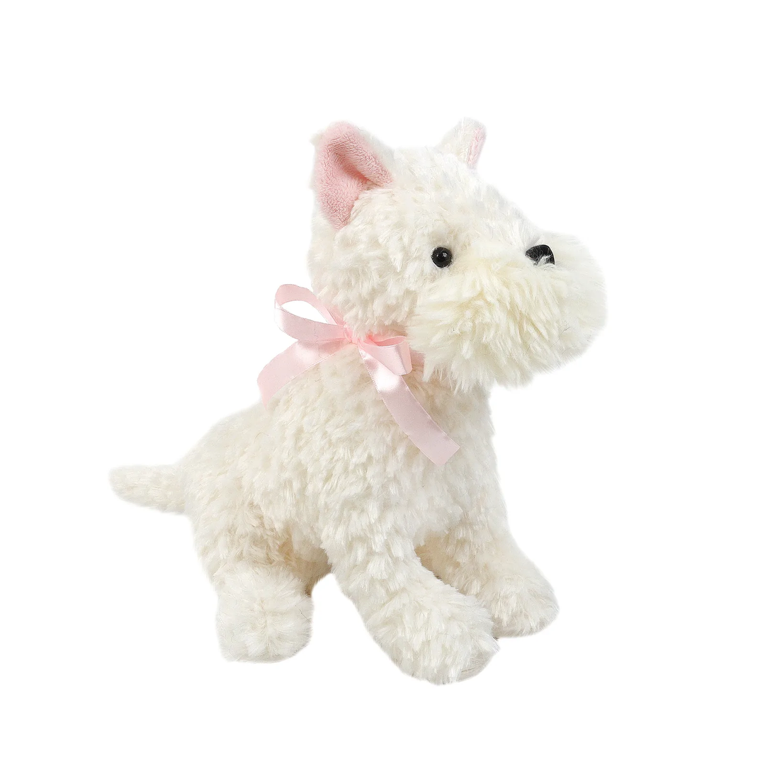 CREAM WESTIE DOG PLUSH TOY Mon Ami Toys Bonjour Fete - Party Supplies