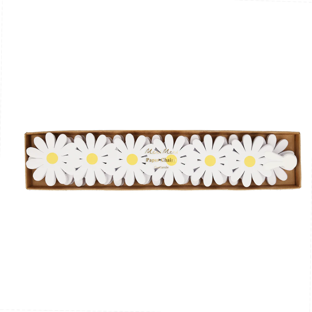 DAISY PAPER CHAINS Meri Meri Garlands & Banners Bonjour Fete - Party Supplies