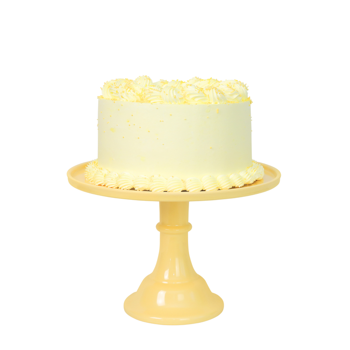 DAISY YELLOW MELAMINE CAKE STAND Joyeux Cake Stands Bonjour Fete - Party Supplies