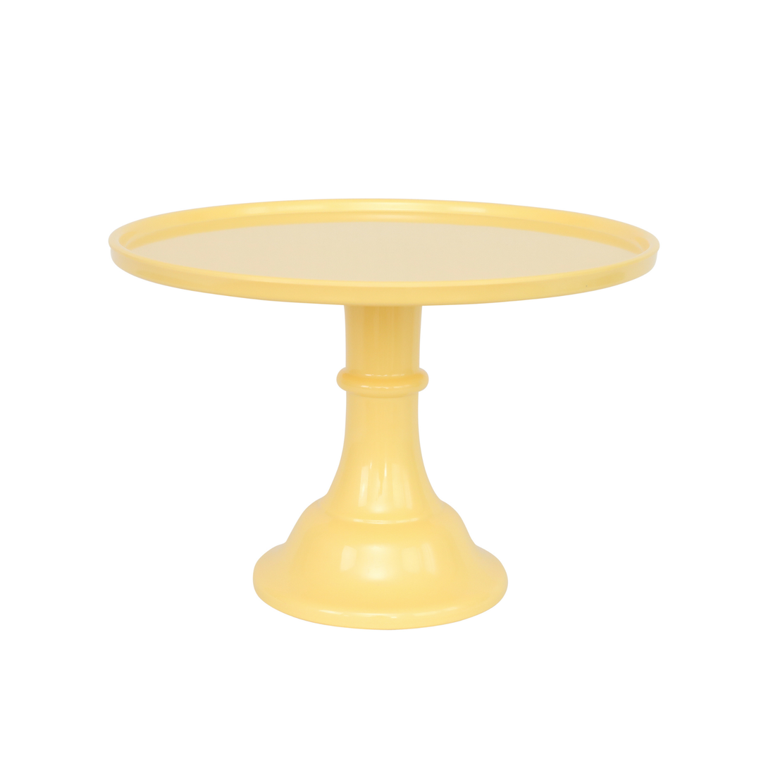 DAISY YELLOW MELAMINE CAKE STAND Joyeux Cake Stands Bonjour Fete - Party Supplies