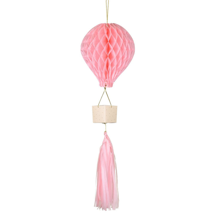 PINK HONEYCOMB HOT AIR BALLOON Party Deco Balloons Bonjour Fete - Party Supplies