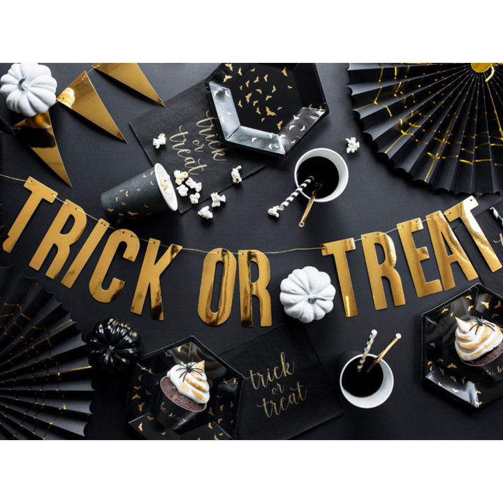 DECORATIVE TRICK OR TREAT ROSETTES Party Deco Halloween Party Supplies Bonjour Fete - Party Supplies