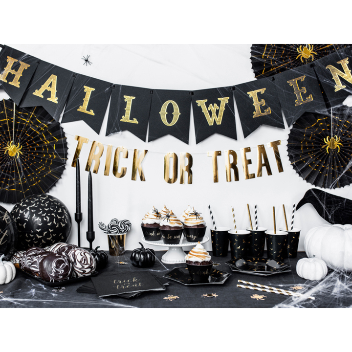 DECORATIVE TRICK OR TREAT ROSETTES Party Deco Halloween Party Supplies Bonjour Fete - Party Supplies