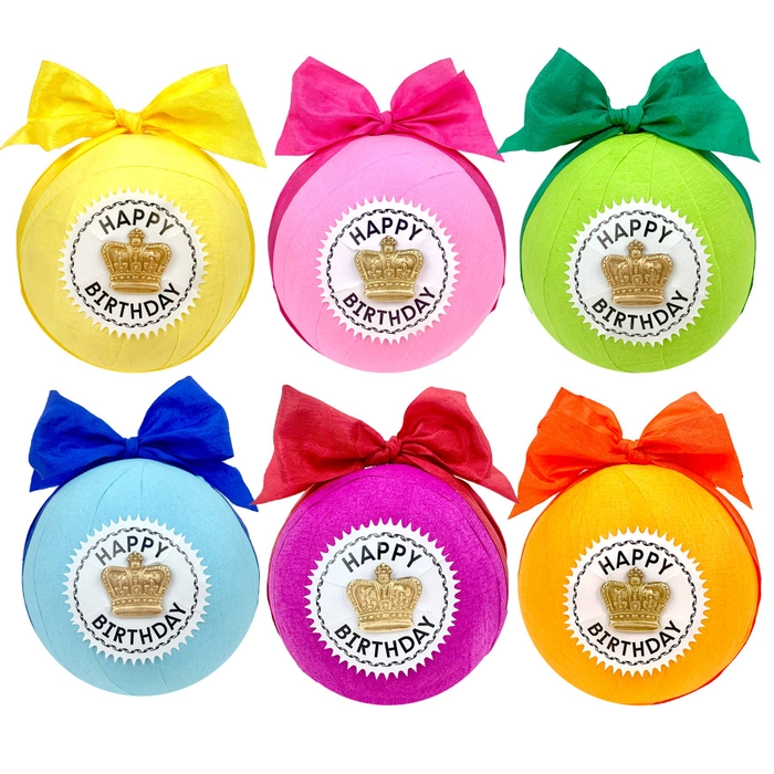 DELUXE SURPRIZE BALL GIFT BOX TOPS Malibu Pinatas | Surprise Balls | Party Crackers Bonjour Fete - Party Supplies
