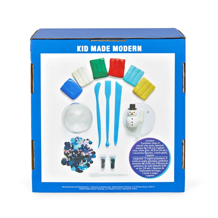DIY SNOW GLOBE KIT BY KID MADE MODERN Kid Made Modern Christmas Activity Bonjour Fete - Party Supplies