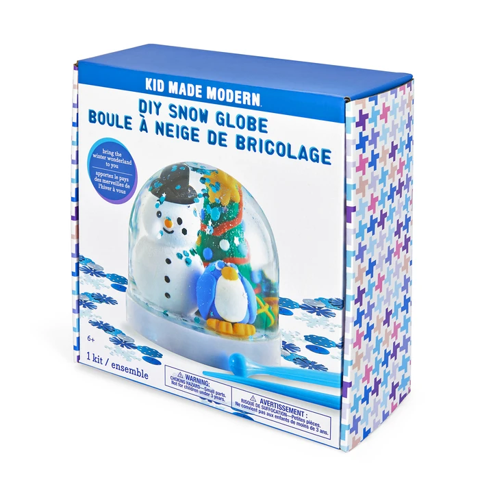 DIY SNOW GLOBE KIT BY KID MADE MODERN Kid Made Modern Christmas Activity Bonjour Fete - Party Supplies
