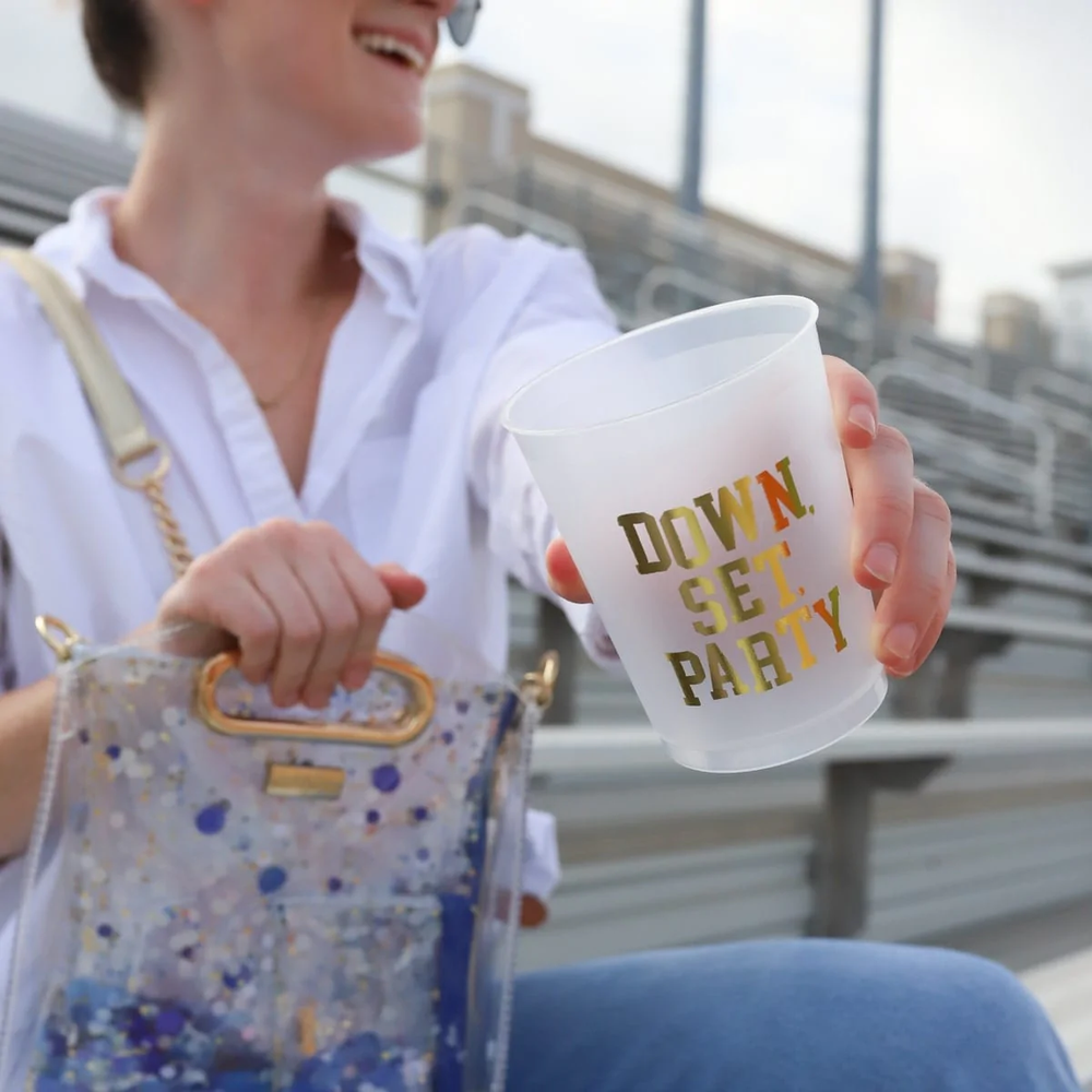 DOWN, SET, PARTY CUPSTACK Packed Party Cups Bonjour Fete - Party Supplies