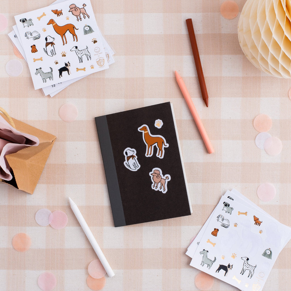 DOG THEMED BOW WOW STICKER SET Jollity & Co. + Daydream Society Stickers Bonjour Fete - Party Supplies