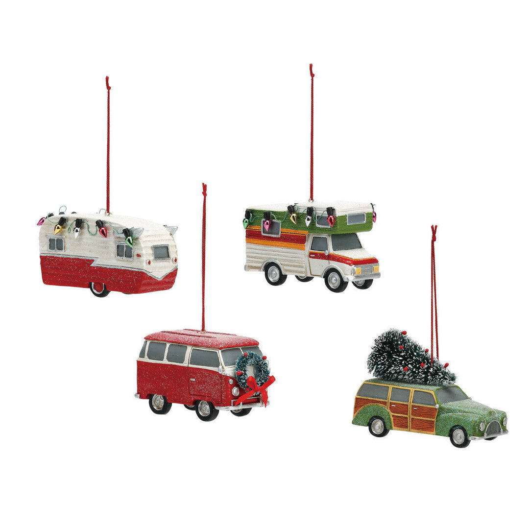 CAMPER ORNAMENTS Demdaco Christmas Ornament Bonjour Fete - Party Supplies