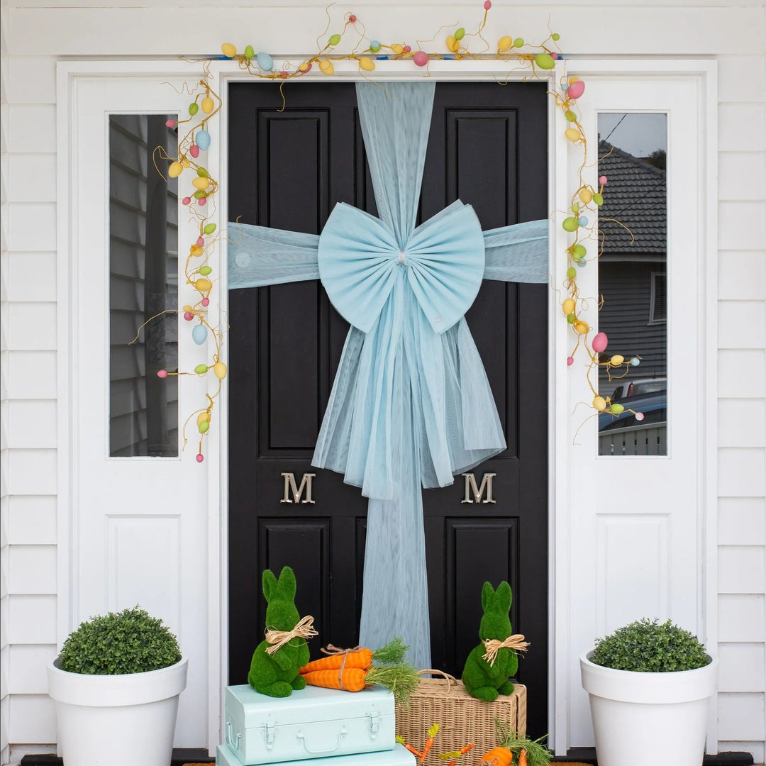 SOMETHING BLUE DOOR BOW Door Bow Co CHRISTMAS DECOR Bonjour Fete - Party Supplies