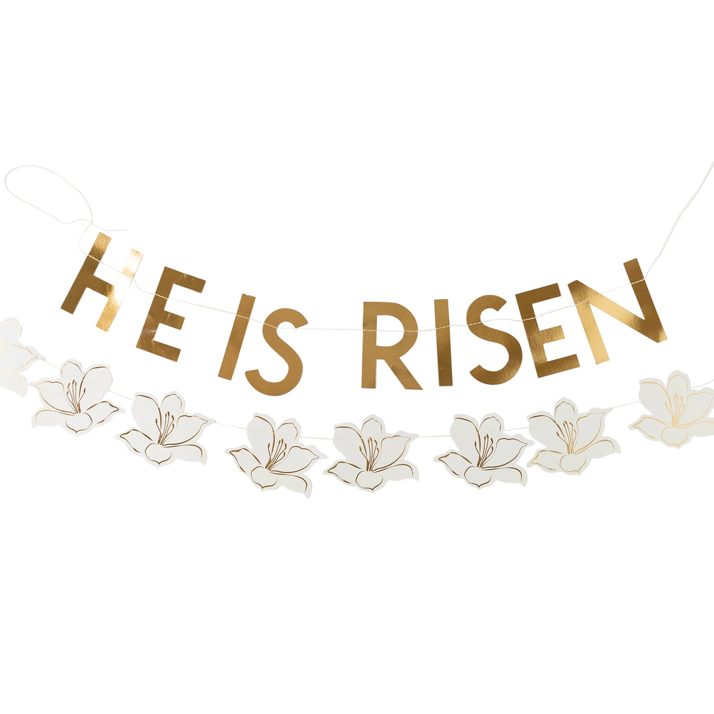 HE IS RISEN BANNER SET My Mind's Eye Garlands & Banners Bonjour Fete - Party Supplies