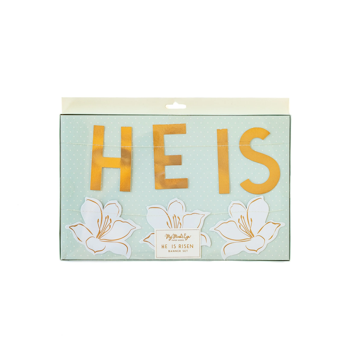 HE IS RISEN BANNER SET My Mind's Eye Garlands & Banners Bonjour Fete - Party Supplies