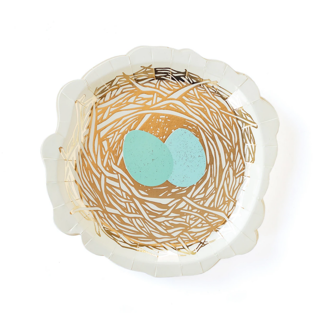 NEST SHAPED PAPER PLATES