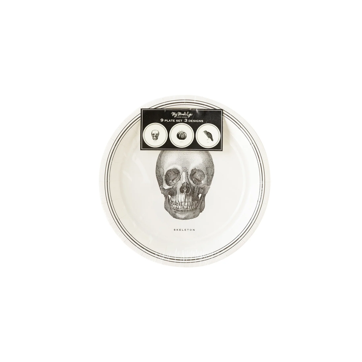 EPHEMERA HALLOWEEN PLATE SET My Mind’s Eye Halloween Party Supplies Bonjour Fete - Party Supplies