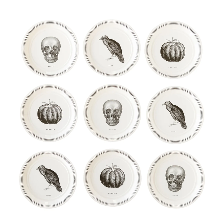 EPHEMERA HALLOWEEN PLATE SET My Mind’s Eye Halloween Party Supplies Bonjour Fete - Party Supplies
